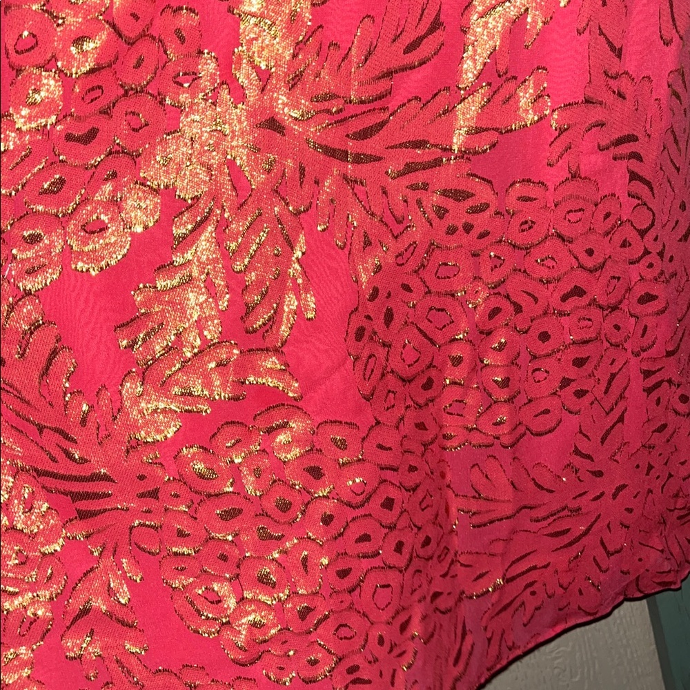 Lilly Pulitzer Lela Silk Slip Dress – Coral Reef Pineapple Clip - Picture 3 of 16